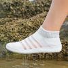 Casual socks, shoes, classmates, breathable elastic one-pedal, lazy running shoes, flying woven sports net shoes