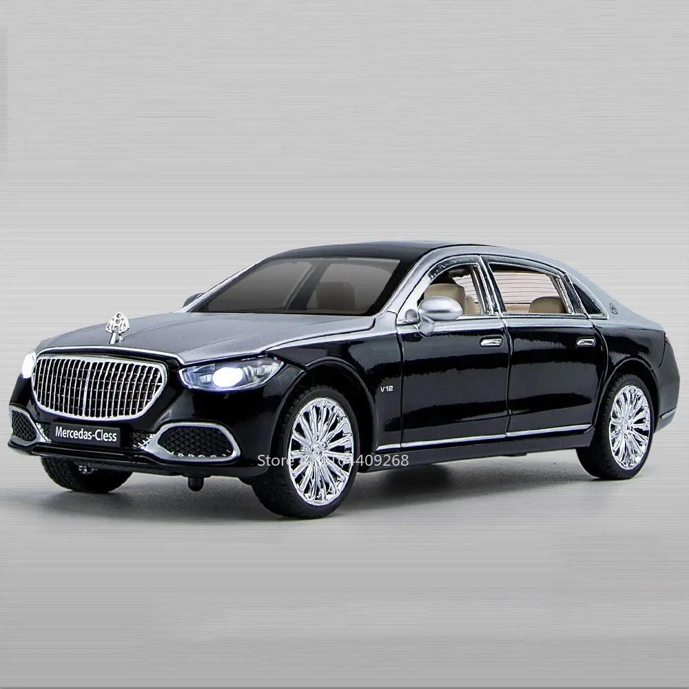 1:24 Schaal S680 Gls600 Sportwagen Model Speelgoed Deuren Geopend Geluid Licht Terugtrekken Metaal Diecast Auto's Jongens Decoratie Cadeaus
