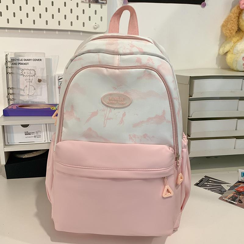 Children's Schoolbags Elementary School Students Junior High School Girls High School Students High Looking Printed Backpacks
