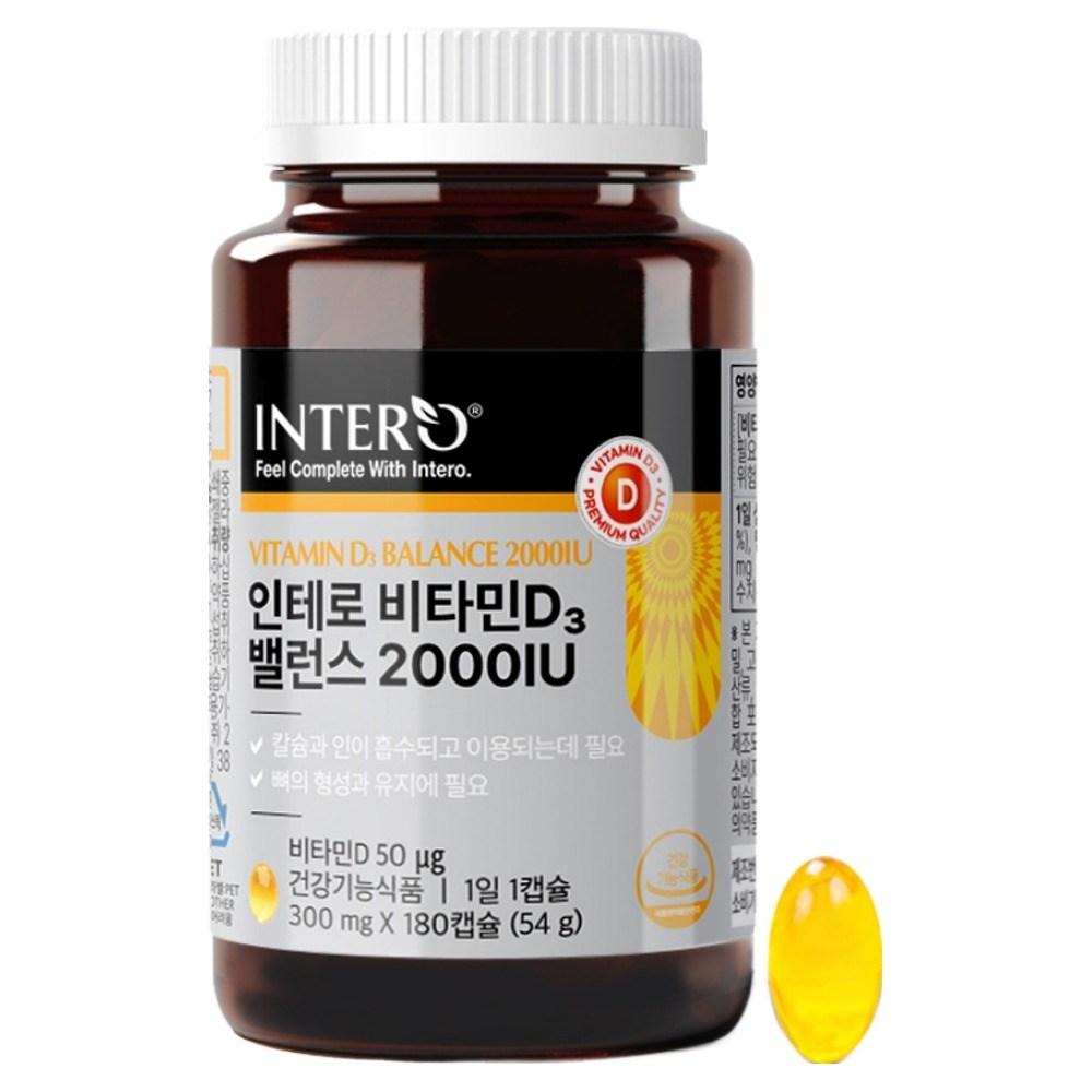 Intero Vitamin D3 Balance 2000 IU 180 Tablets 1 pcs