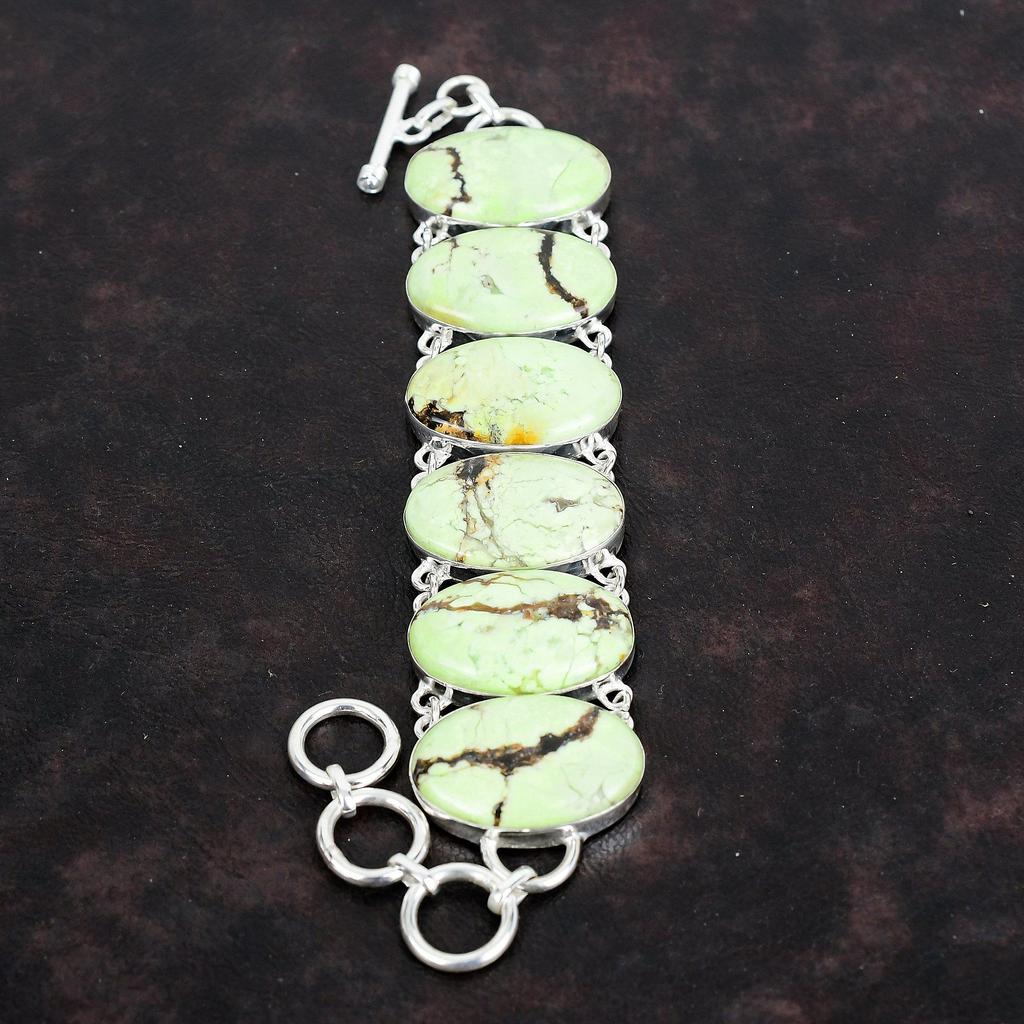 Brățară cu crisopraz lămâie, brățară cu pietre prețioase, brățară cu lanț reglabil din argint sterling 925, bijuterii handmade cu crisopraz lămâie, cadouri pentru el