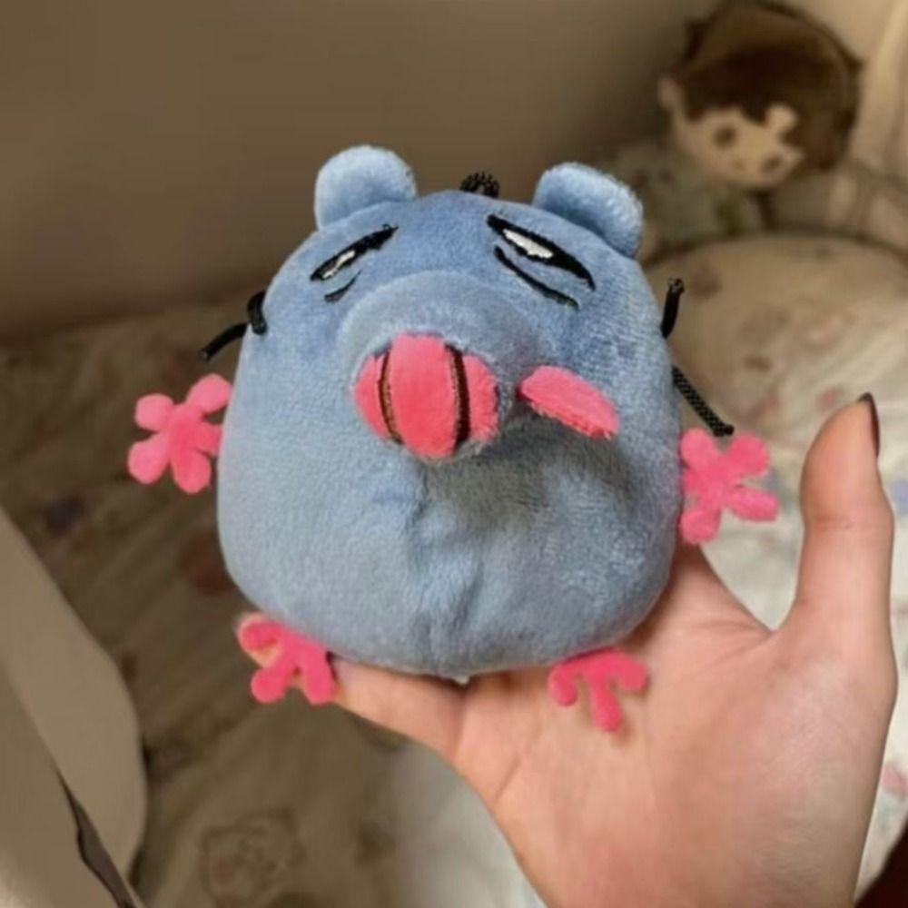 New Recordable Blue Mouse Plush Doll Keychain Stuffed Animals Doll Bag Pendant Car Key Ring School Bag Decoration