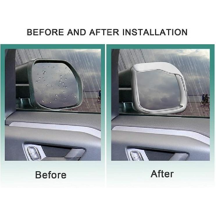 Chrome Rearview Side Mirror Eyebrow Cover Trim For Ford Bronco Sport -2025