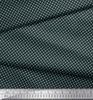 Soimoi Blue Japan Crepe Satin Fabric Semi Circle Geometric Print Fabric by the Metre 42 Inch