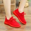 New Fashion Women Mesh Breathable Casual Red Shoes Sports Shoes Comfortable Fit