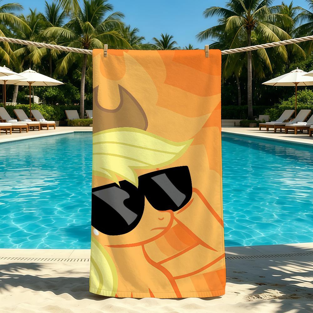 Cartoon M-My L-Little P-Pony Towel For Outdoor Camping Beach Towel Super Absorbent Quick-Drying Summer Towel