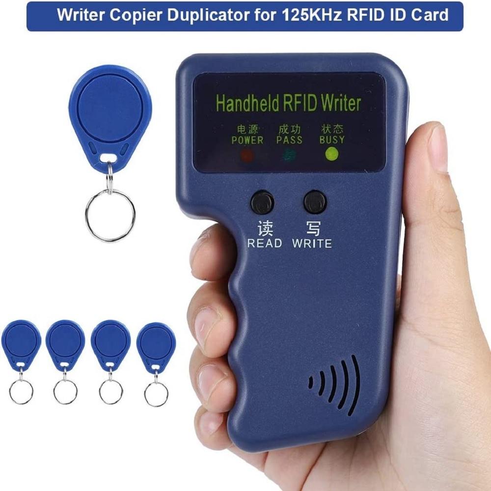 Handheld RFID ID Card Copier Key Reader Writer Duplicator 125KHz+5PCS Tags
