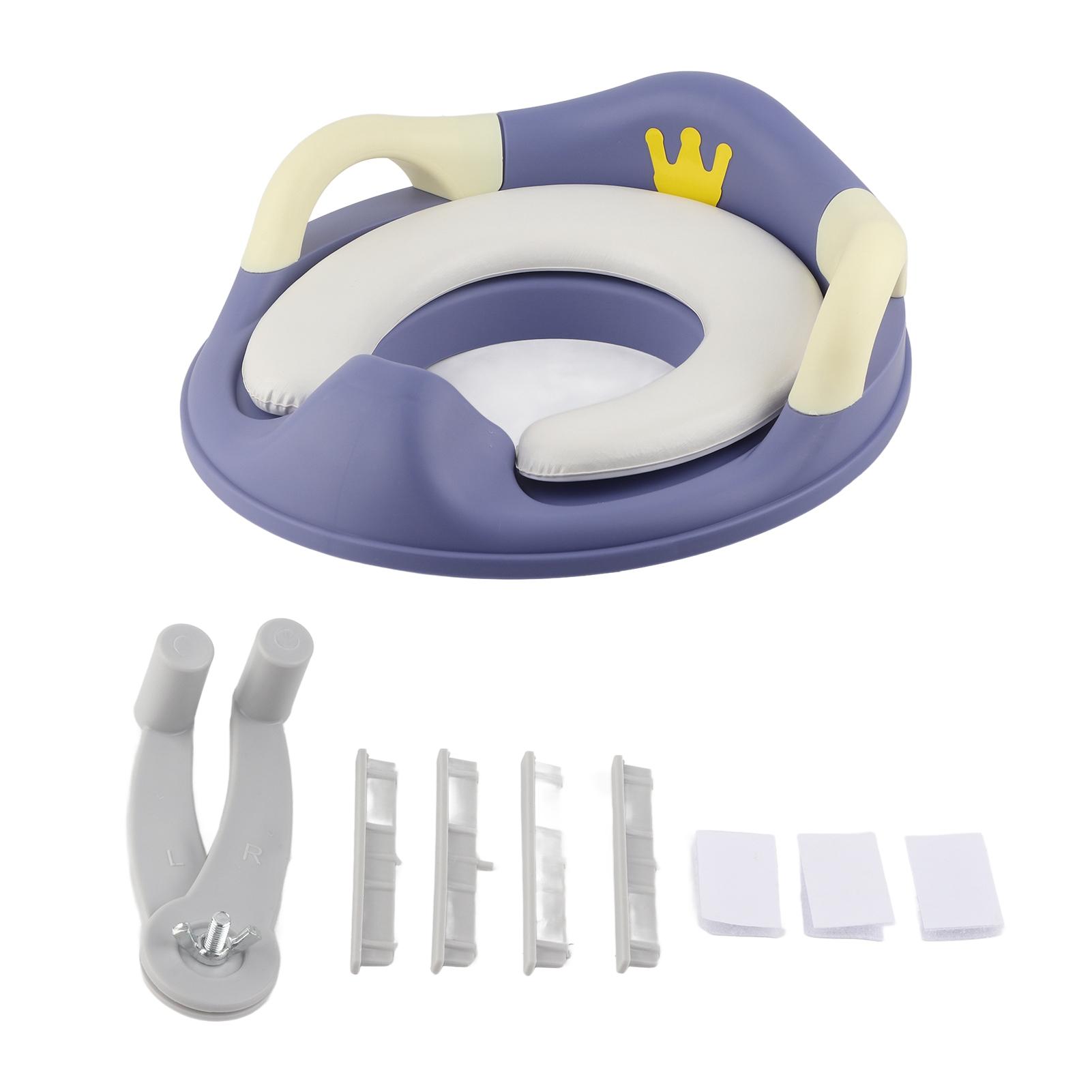 

Детское сиденье для приучения к горшку, мягкое, полиуретановое, устойчивое к брызгам, устойчивое к скольжению сиденье для унитаза синий