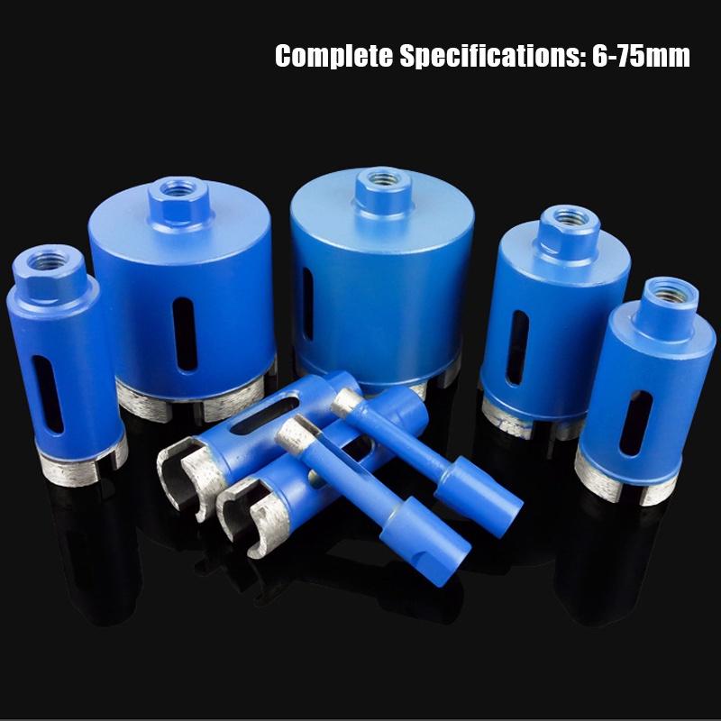 Diamond Hole Saw Drill Bit Set for Concrete Tiles Glassd Cutter Saw Blue Wall Drill Bit M10 Angle Grinder 6-75mm