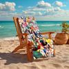 1Pc One Piece Characters Collage Beach Towel, Quick Dry, Multi-Use for Beach Pool Gym Yoga Home Travel, Christmas, Halloween, Xmas Gift S929161
