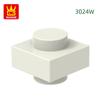 Non-Toxic 549Pcs/Lot 3024W 1X1 Double Cylinder Block Moc Color Accessories Compatible With Brick Diy Children'S Toy S1355