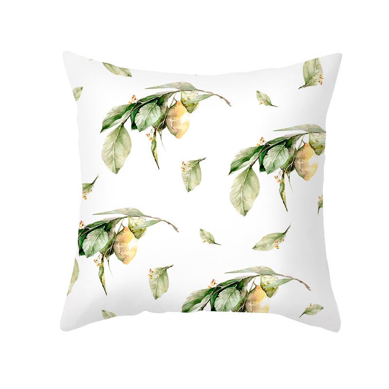 

Скандинавский Инс Наволочка Летняя Желтая Лимонный Принт Наволочка Чехол для Подушки Диванный Чехол для Подушки Дом 45 * 45Cm (without pillow core)