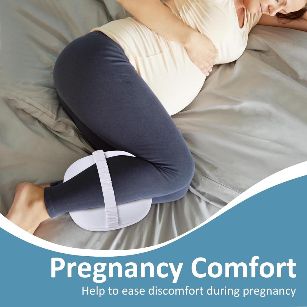 Knee Pillow for Side Sleepers, Memory Foam Leg Pillow for Side Sleeping, Between Legs Pillow for Back Hip Pain, Spine Aligning, Sciatica,