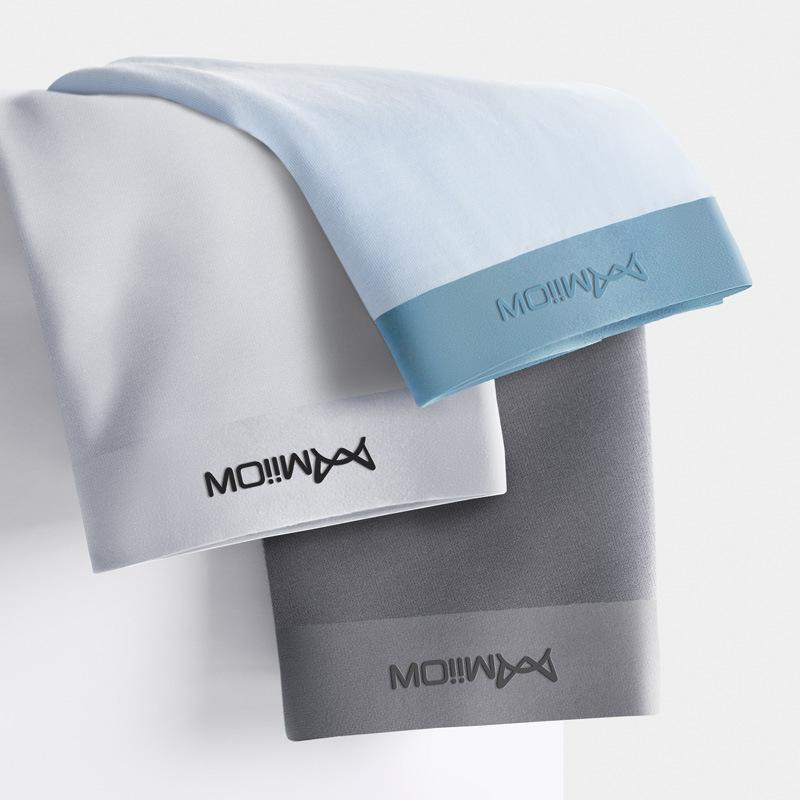 3 buc Lenjerie intimă fără cusături pentru bărbați Lenjerie intimă cu patru colțuri de culoare uni pentru bărbați Lenjerie intimă cu colț plat Toamnă și iarnă Lenjerie intimă respirabilă Boxer Brief