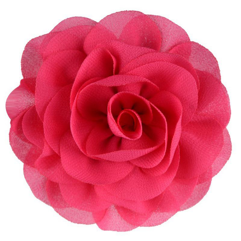 8cm Handmade Pearl Chiffon Rose Flower for Shoes, Hats, Clothing, and Headwear Accessories