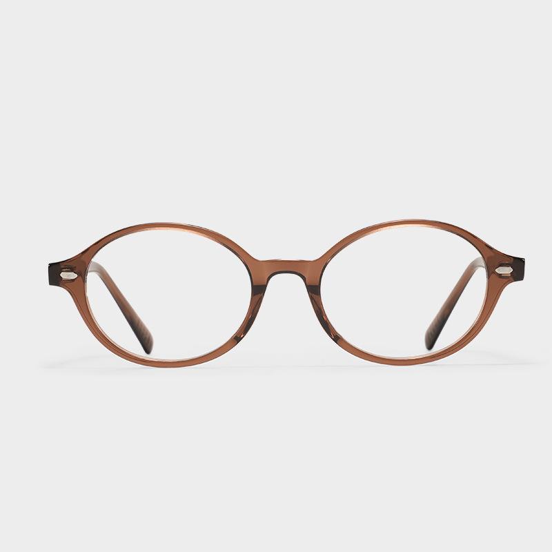 Luxury Style Retro Fashion Glasses Frame High Quality Brand Acetate Small Round Frame Pin Temples Lightweight Design Eyeglasses