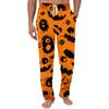 Men's Halloween Print Pocket Casual Lounge Pants Drawstring Waist Relaxed Fit Soft Fabric Sleepwear Bottoms for Indoor Outdoor Use