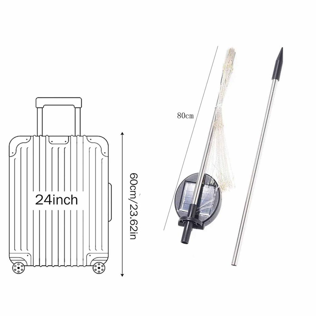 Solarleuchte – Erdspießleuchte für Außengarten-, Hof- & Kleingartendekoration