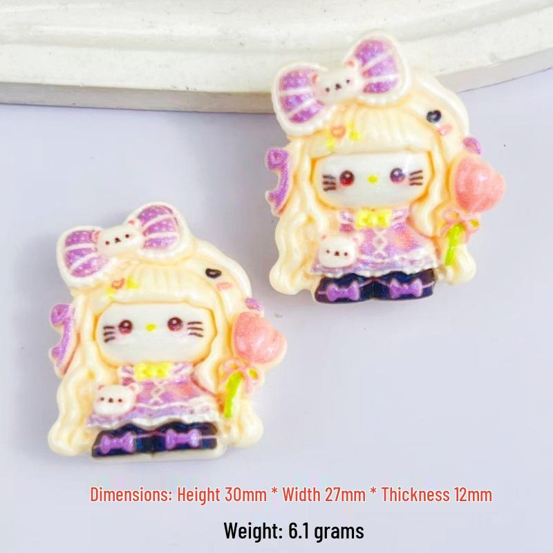 Resin Cartoon Flower Kit: DIY Stationery, Keychain, Hair Clip Accessories