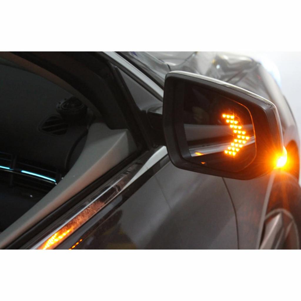 ZooooM ZM-WINLED-YE Left & Right Set Car Turn Signal Arrow LED Light Up Interlocking