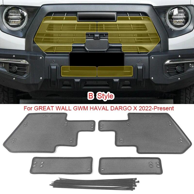 Ochranný kryt vstupu vzduchu do auta odolný proti hmyzu Airin Insert Net Ventil Racing Grill Filter pro GREAT WALL GWM HAVAL Dargo X 2021-2025