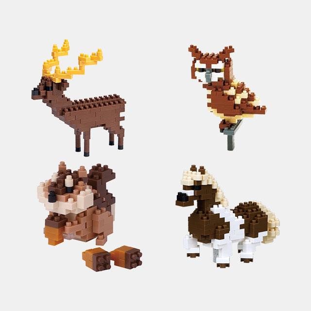 

[Bandai] Nanoblock Little Friends in the Forest Building Block Set