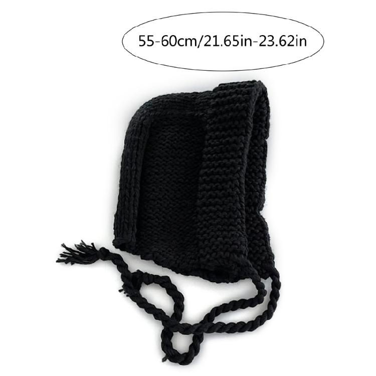 Lady Ear Muff Cap Knit Beanie Hat Street Snap Skull Cap Warm Skiing Cycling Hat
