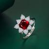 BELLA BOX Opening Resizable Rings For Women Zircon Engagement Party Fine Jewelry Gift