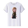 Disney Frozen Elsa Olaf Cartoon Printed Children's T-shirt Summer Children's Top Round Neck Parent Child T-shirt
