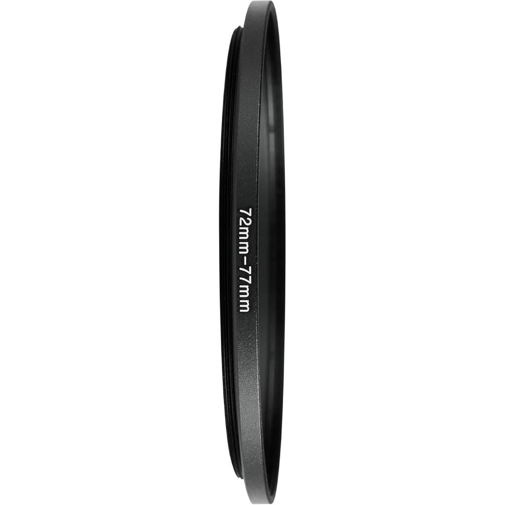 72-77mm Metal Step-Up/Down Ring Adapter Compatible with Mirrorless Cameras DSLR Lens, UV CPL ND Filter Thread Converter, Black