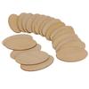 Natural Rustic Wooden Cutout Oval Wood Pieces Tag Unfinished Wood Oval Slices for DIY Craft Wedding Centerpiece Christmas