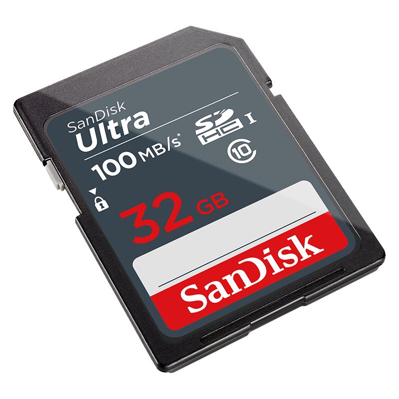 SanDisk 32 ГБ SD-карта памяти для камеры, класс 10 32GB