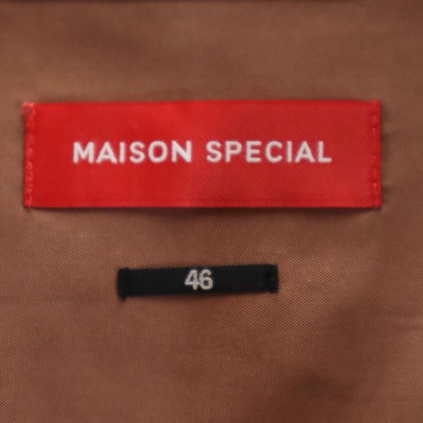 MAISON SPECIAL Long sleeve Open collar shirt 46 Brown Men's Used