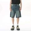 BeatStreet Summer Men's Casual Jeans Shorts Loose Mid High Waist Fashion Knee Lenght Denim Short Pants Vintage Male New Korean