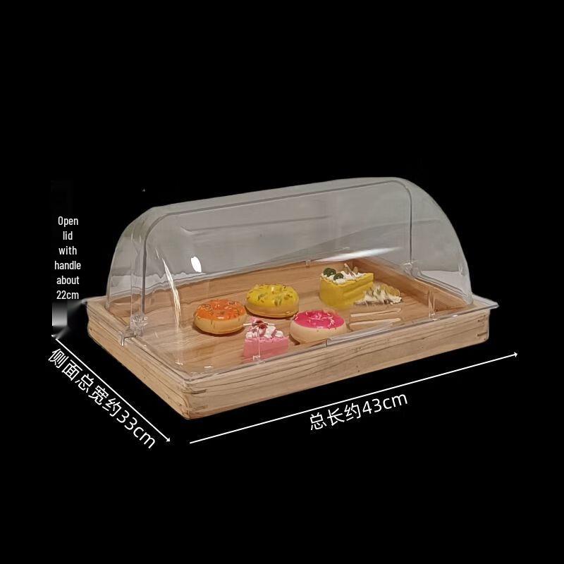European Style Food Display Tray with Clear Dome Cover