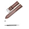 Replacement Leather Watch Strap, 12mm, Dark Brown, Includes Tools and Spring Bars