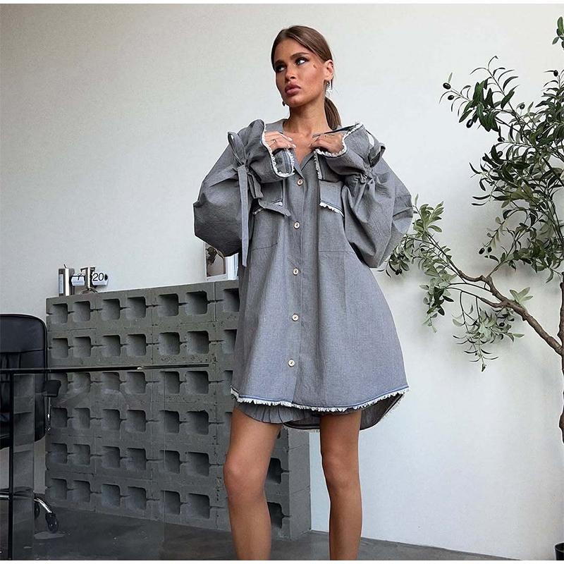 New Early Spring High-End Home Wear Solid Color Suit Set for Women Suits with Shirt and Shorts Casual Fashion Two-Piece Outfit