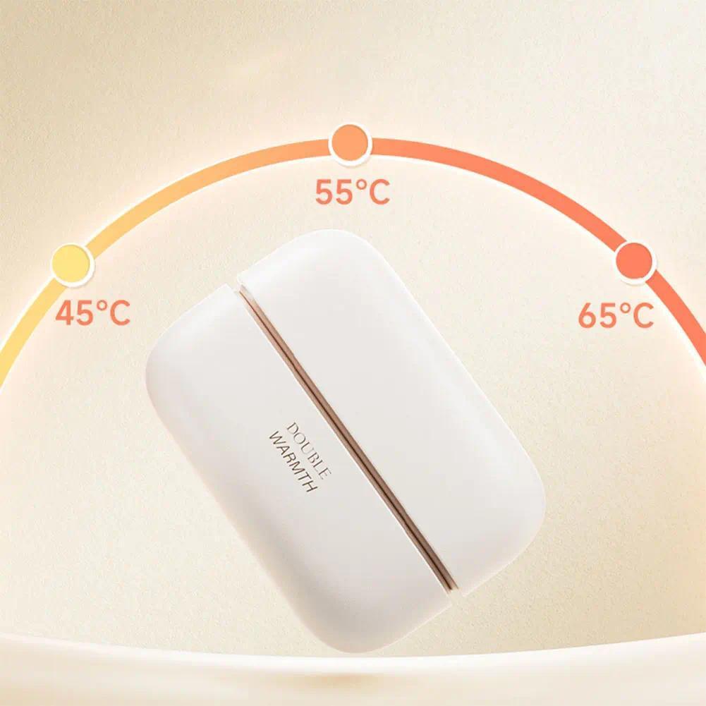 2-in-1 Magnetischer Elektrischer Handwärmer 6000mAh Mini-Handheizgerät Einstellung Split 3 Gänge Einstellbar Tragbarer Handwärmer Für Winter Innen Außen