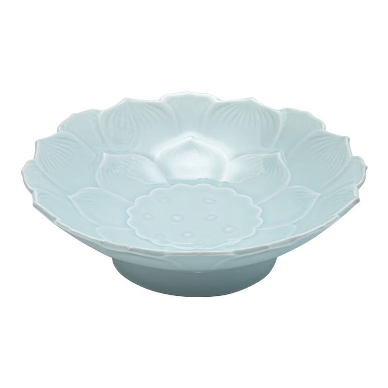 Riyue Xingchen Lotus Ceramic High-Footed Snack Plate