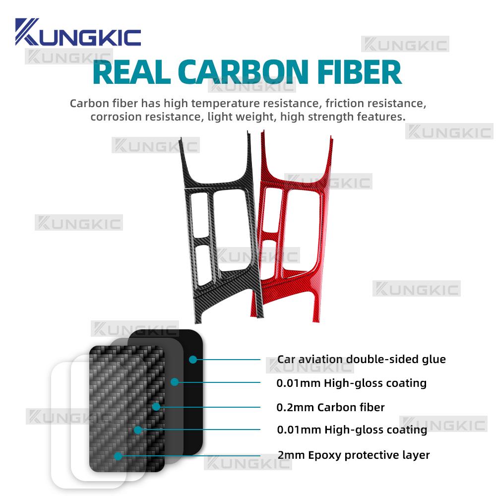 Sticker For Renault Megane IV 2016 2017 2018 2019 2020 2021 2022-2026 Car Center Console Gear Shift Panel Real Soft Carbon Fiber