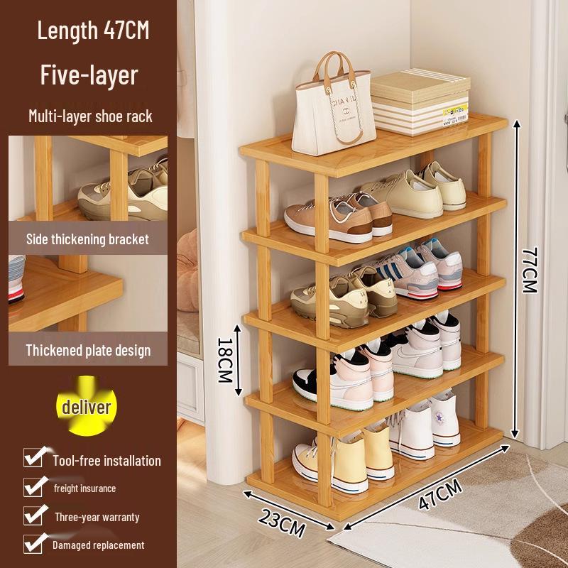 Compact Multi-Layer Shoe Rack for Doorway, Home, or Dorm - Space-Saving Under-Table Shoe Storage Cabinet