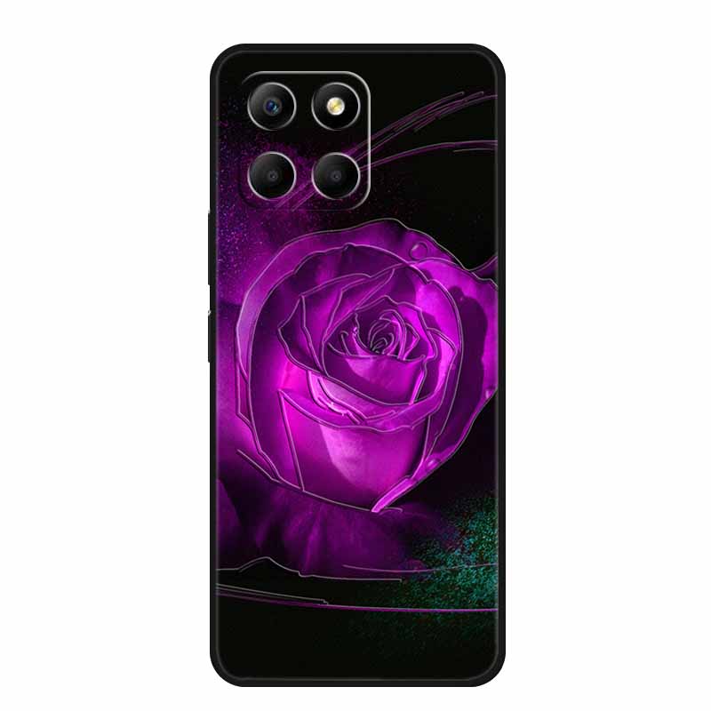 3D Emboss Case For Honor 200 Smart X6c X6b X8c X8b X7c X5b Plus Play 9A Phone Case X 6c 9 A Coque Black Silicone Soft Back Cover