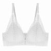 Lace Front Button Bralette Women's Underwear Sexy Backless Bra Without Bones Push Up Bra Triangle Thin Lingerie