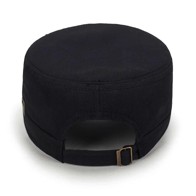 Four Seasons Hat Men's Korean Spring And Autumn Baseball Cap Cotton Outdoor Flat Military Cap Camouflage Embroidery Cap