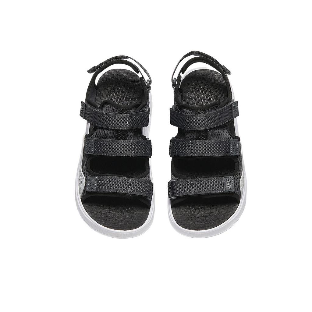 Anta Comfortable Lightweight Non-Slip Low-Top Kids Sandals Kids sandals Castle-Gray Silver Black 312436915-1
