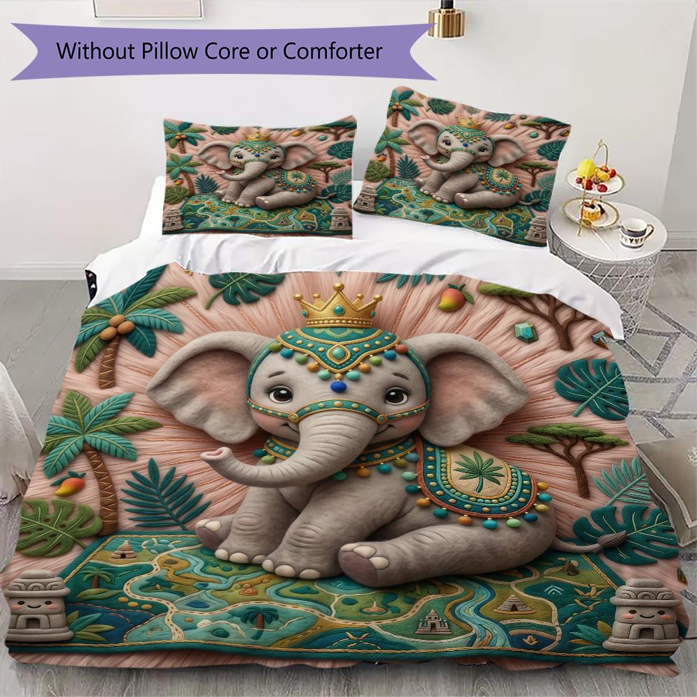 

Cute animals Pattern Bedding uilt Set uilt Cover Pillowcase Home Decoration Birthday Gift (1 * duvet cover + 31 * pillowcase without core) 135x200cm
