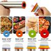 Rolling Pin and Silicone Baking Pastry Mat,Stainless Steel Dough Roller,Rolling Pins with Adjustable Thickness Rings, for Baking