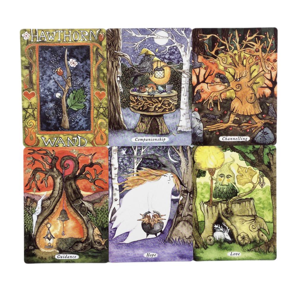 Tarot Oracle Card Mysterious Divination Tarot Card The Secrets of Wand Wood Tarot Female Girl Card Gam