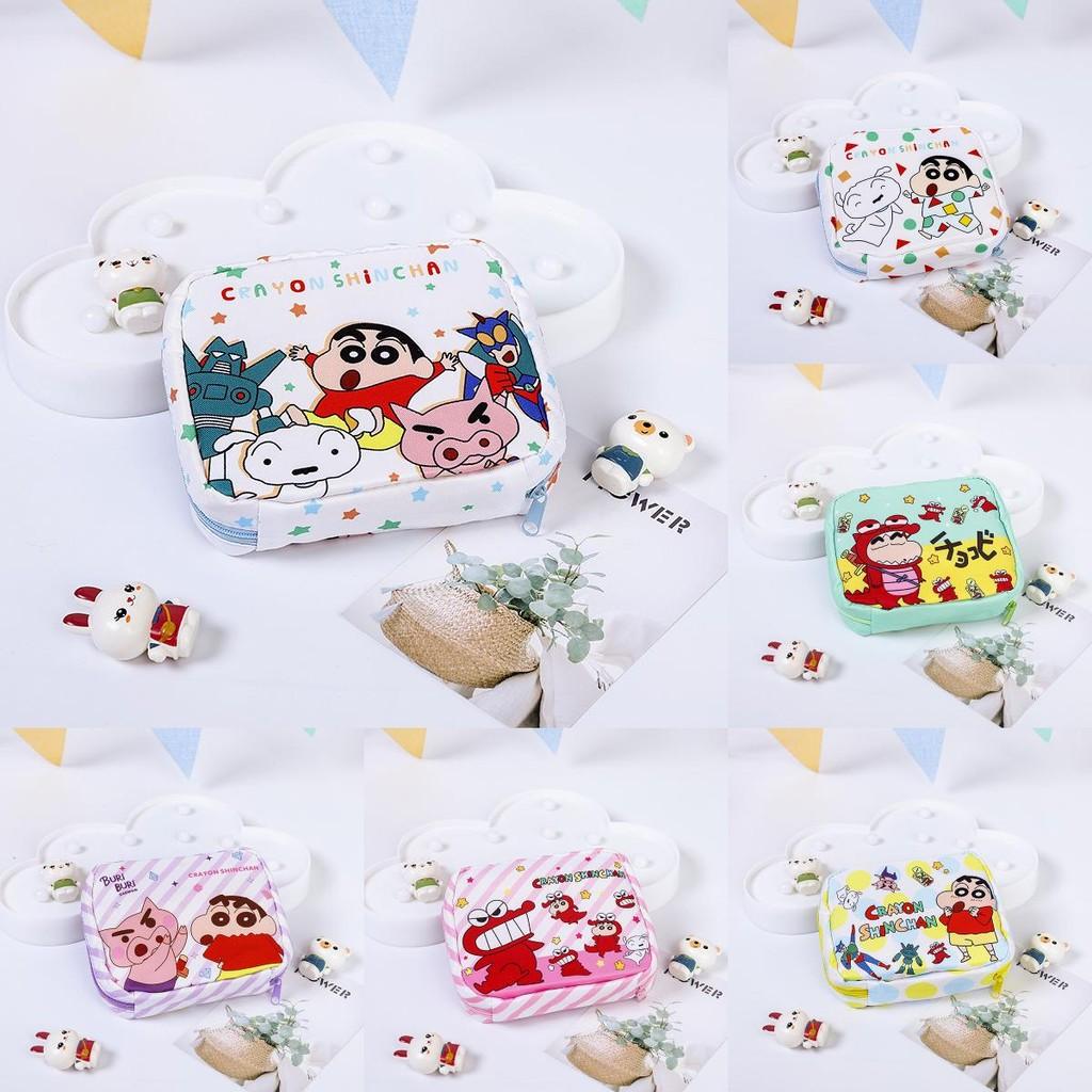 Shin Chan Crayon Compact Personal Care Bags Oxford Fabric Girl Travel Storage