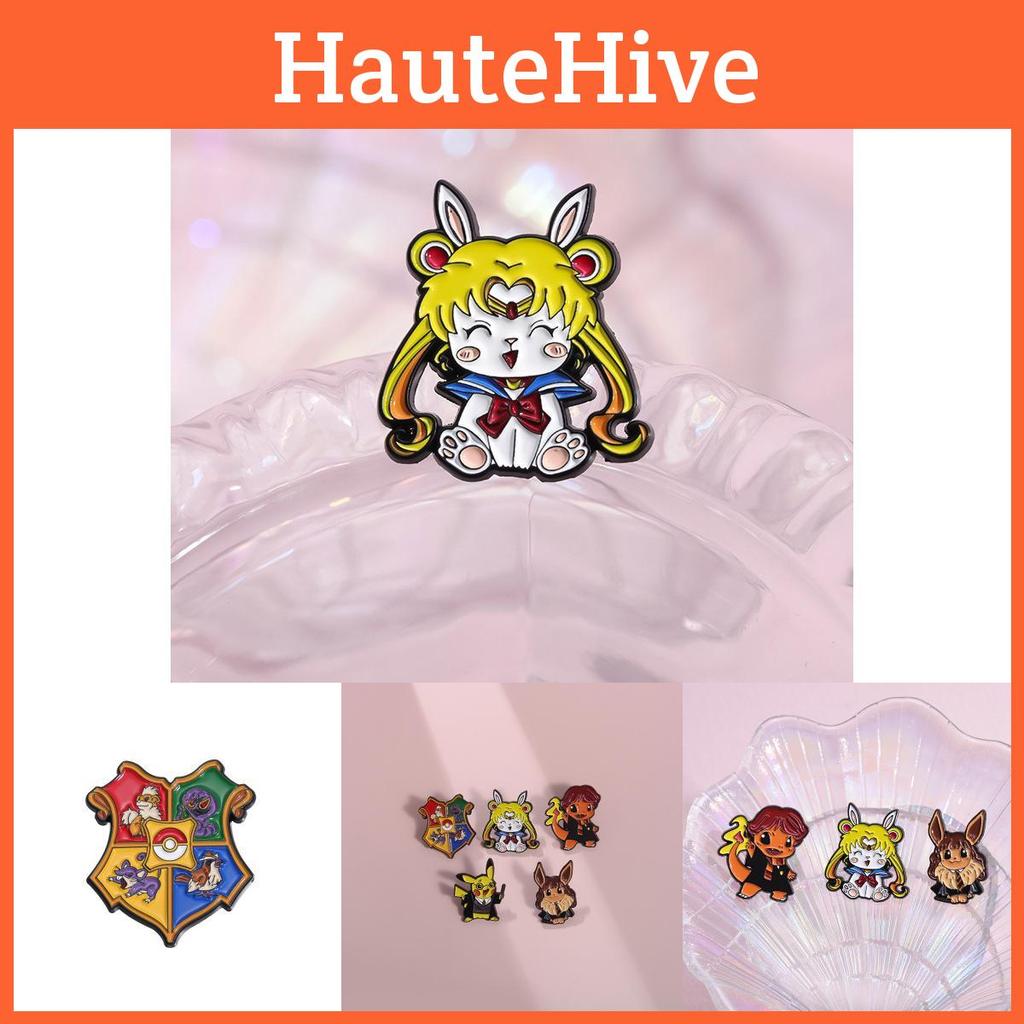 Cute Cartoon Character Badge With Adorable Little Fire Dragon Design For Fashionable Brooch Lovers